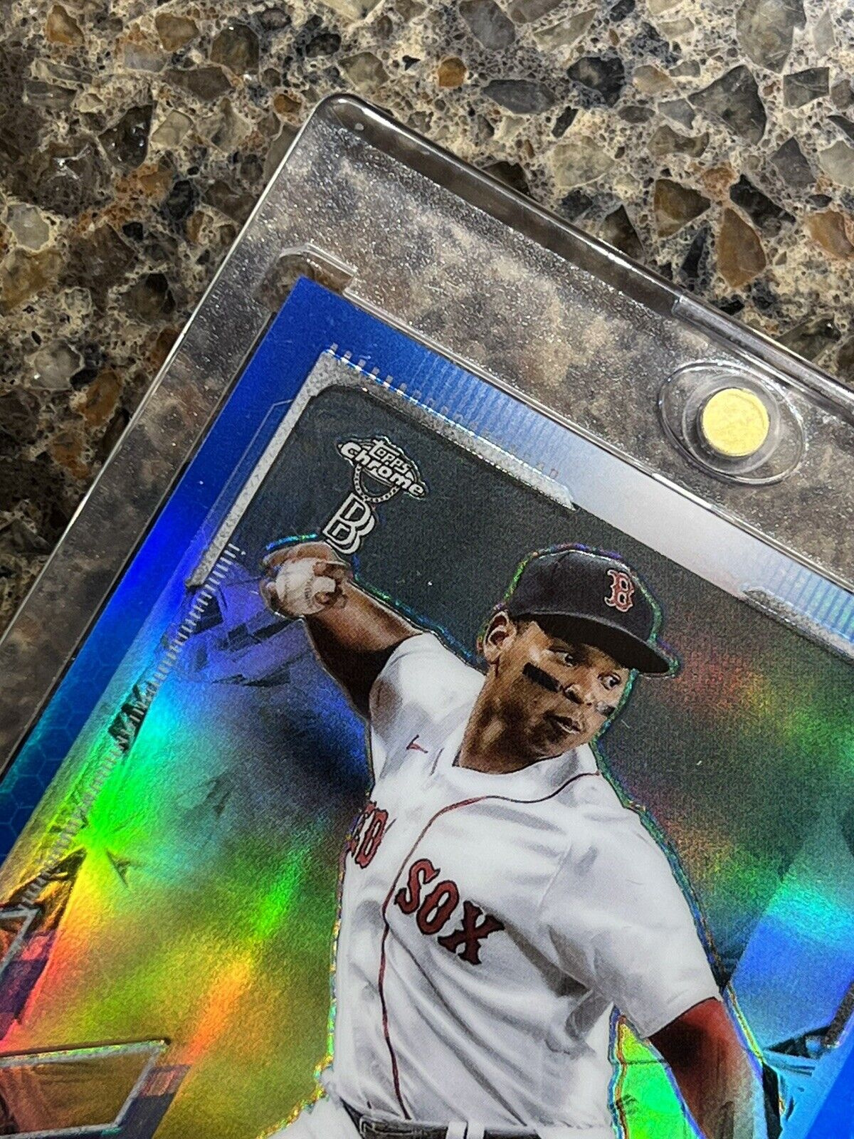 🌟 2021 Topps Chrome Rafael Devers Blue Refractor 🌟 #44/75 🌟 SUPER RARE 🚀🚀🚀