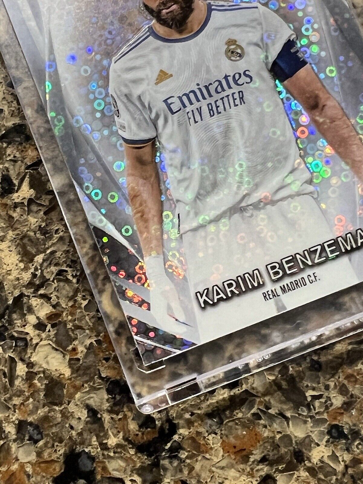 Karim Benzema 2023-24 Topps Chrome UCL Ultimate Stage Disco Refractor Gem Mint