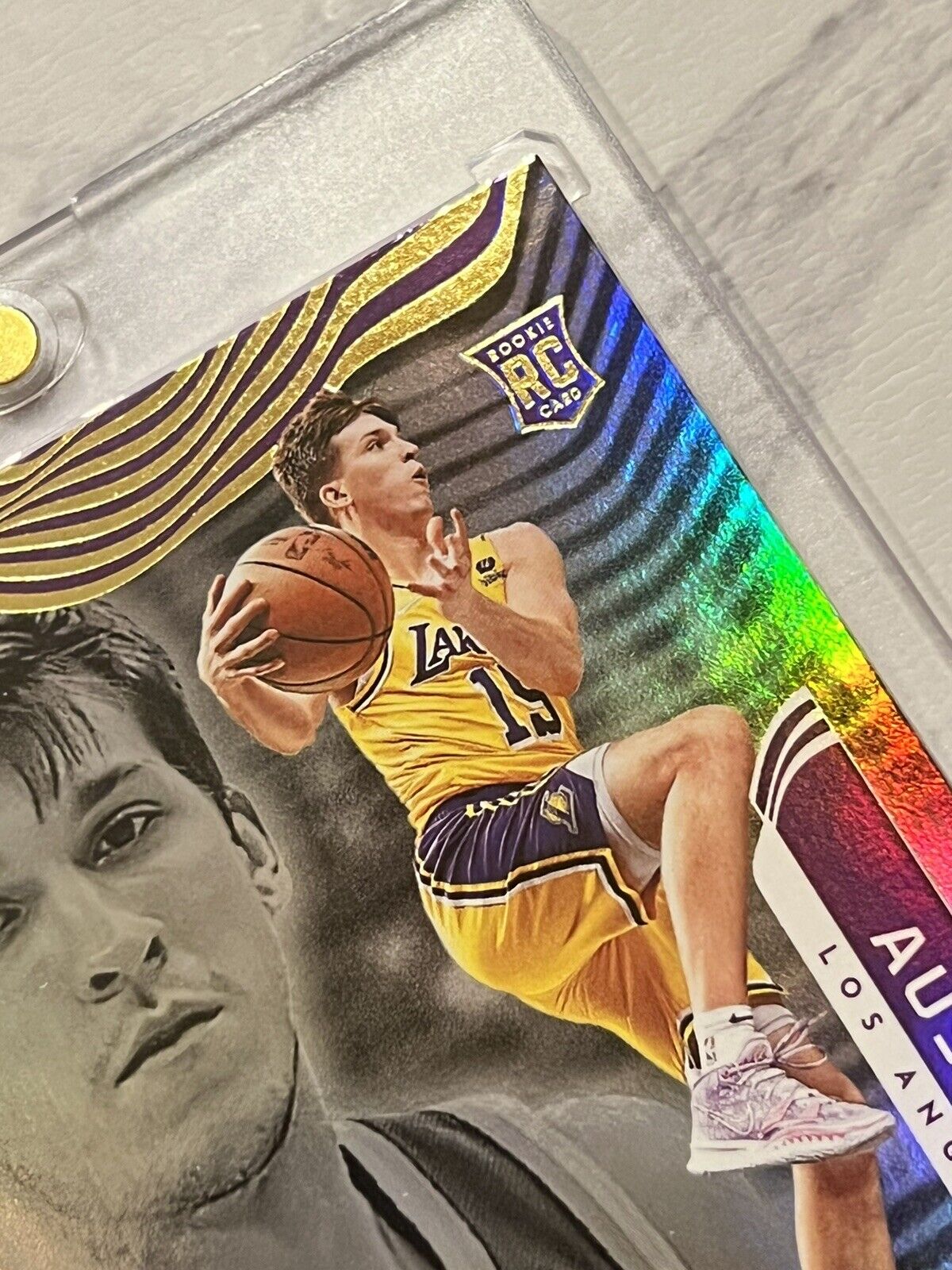 Austin Reaves RC 2021 Panini Illusions Basketball Refractor GEM MINT SSP Rookie