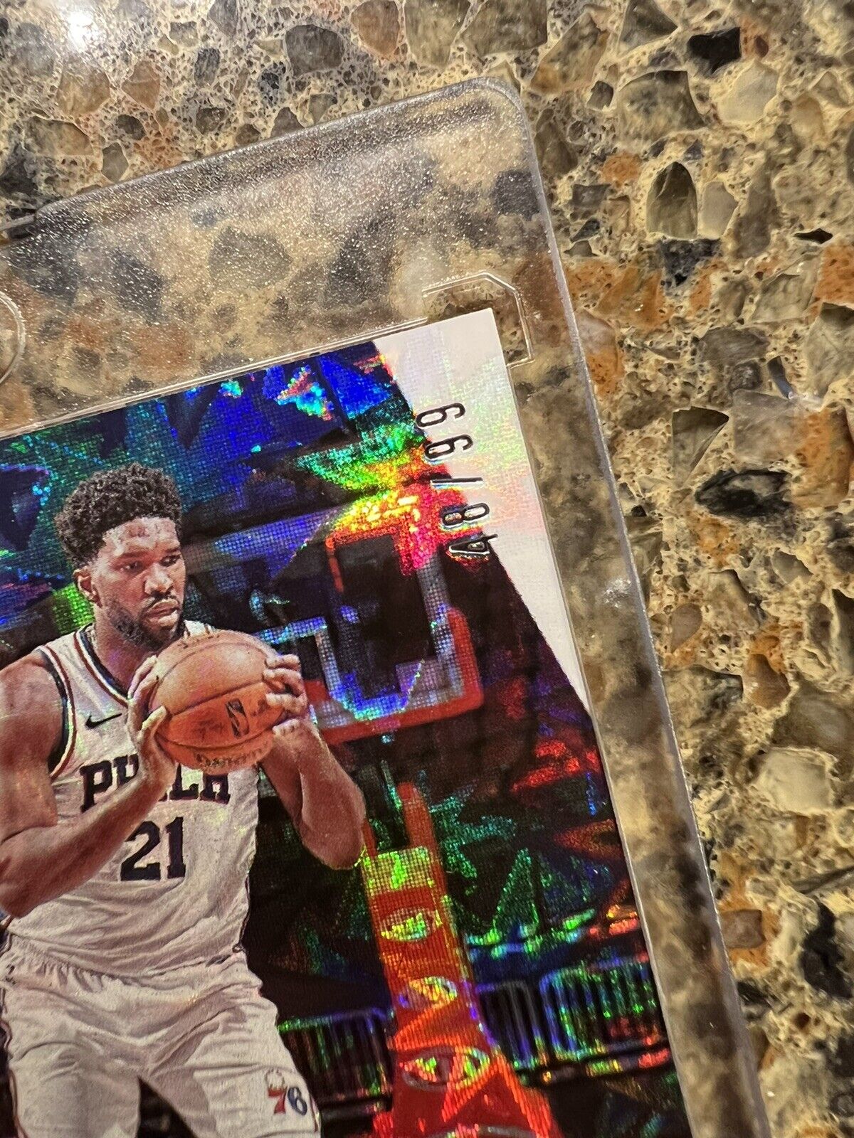 Joel Embiid  2021 Panini NBA Player of The Day KABOOM 48/99 Gem Mint RARE SSP