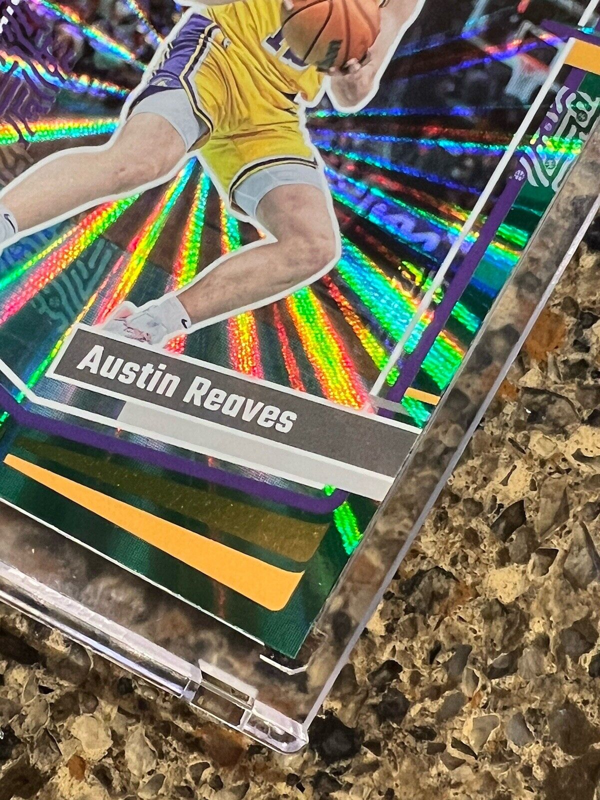 Austin Reaves 2023-24 Panini Donruss Basketball Green Holo Laser Spokes Gem Mint