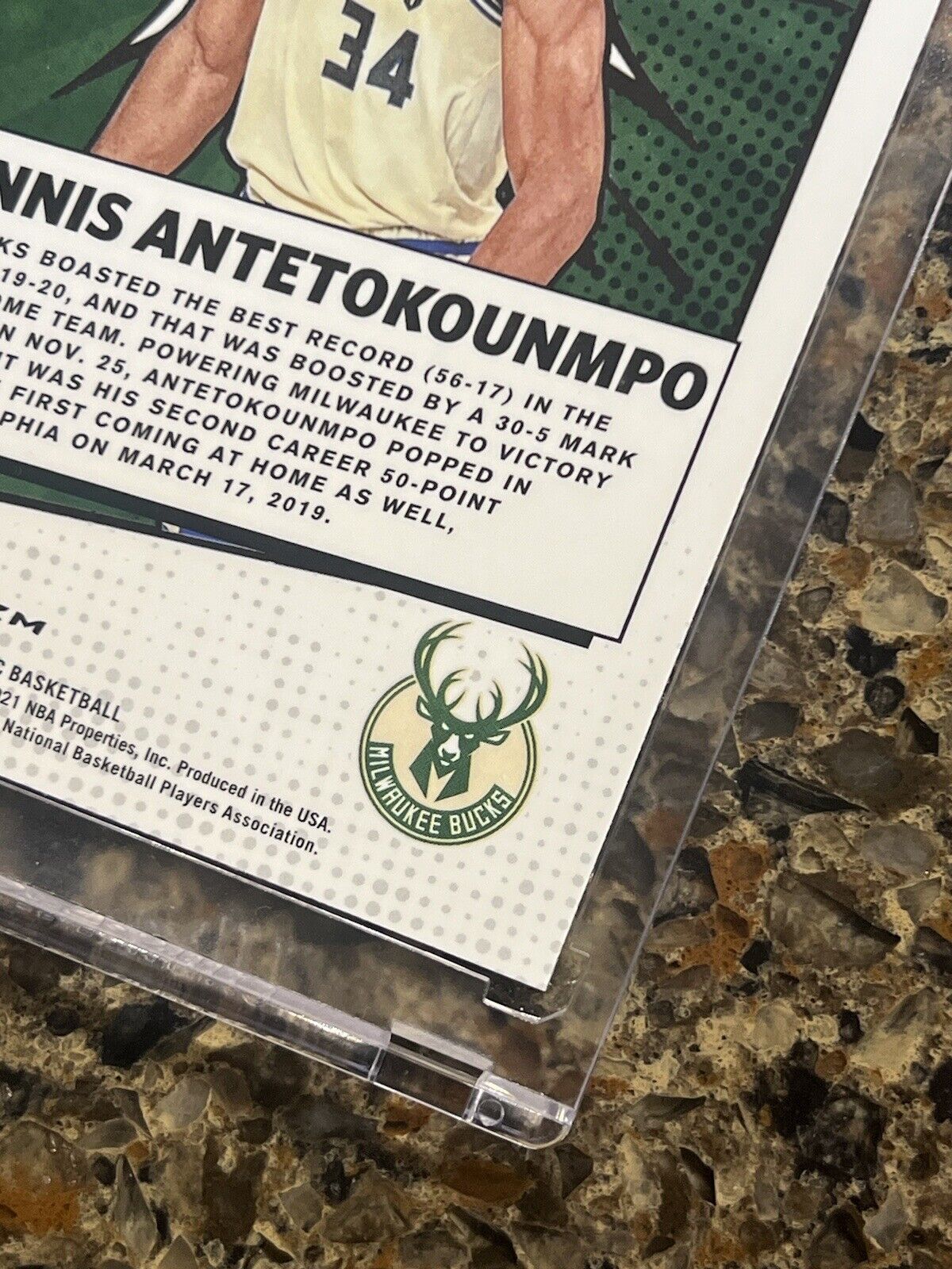 Giannis Antetokounmpo 2020-21 Panini Donruss Optic MY HOUSE! Holo Prizm Gem Mint