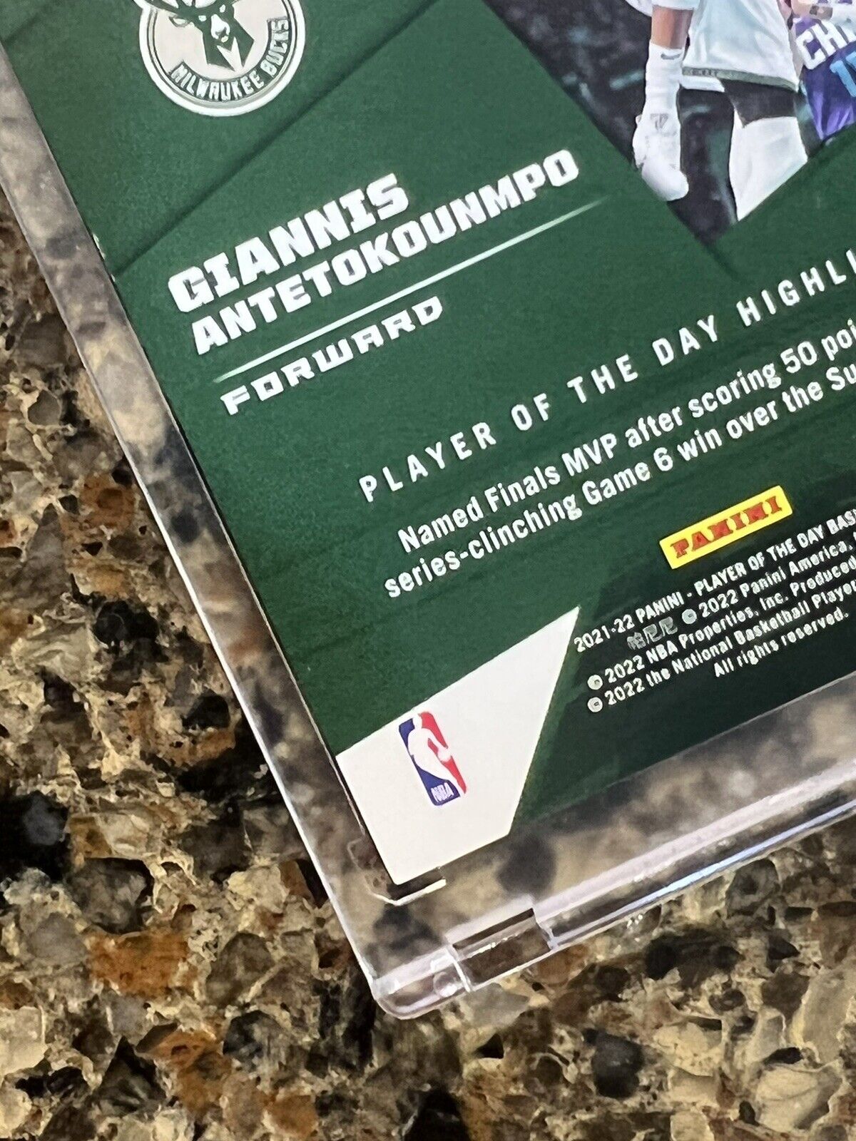 Giannis Antetokounmpo 2021 Panini Player of the Day KABOOM 84/99 Rare Mint SSP