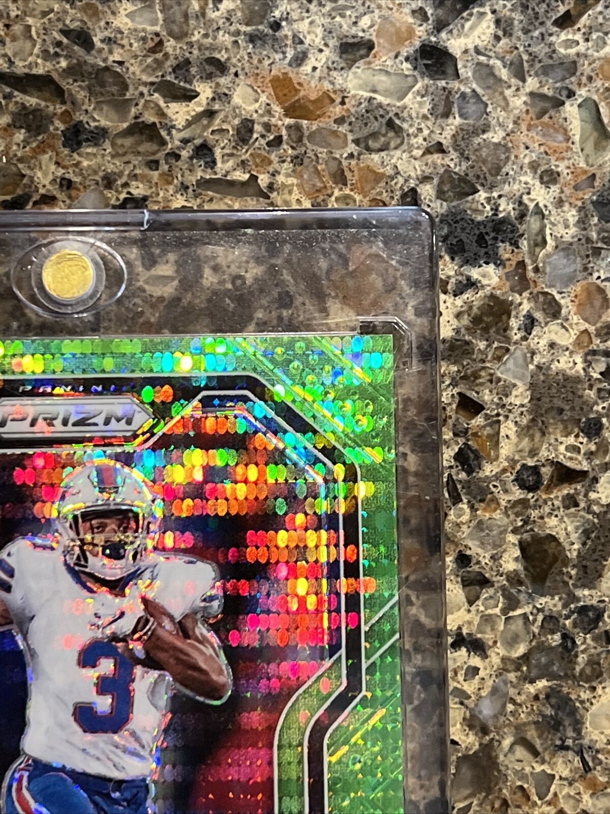 Gabriel Davis RC 2020 Panini Prizm Green Pulsar Prizm Buffalo Bills Rookie Auto