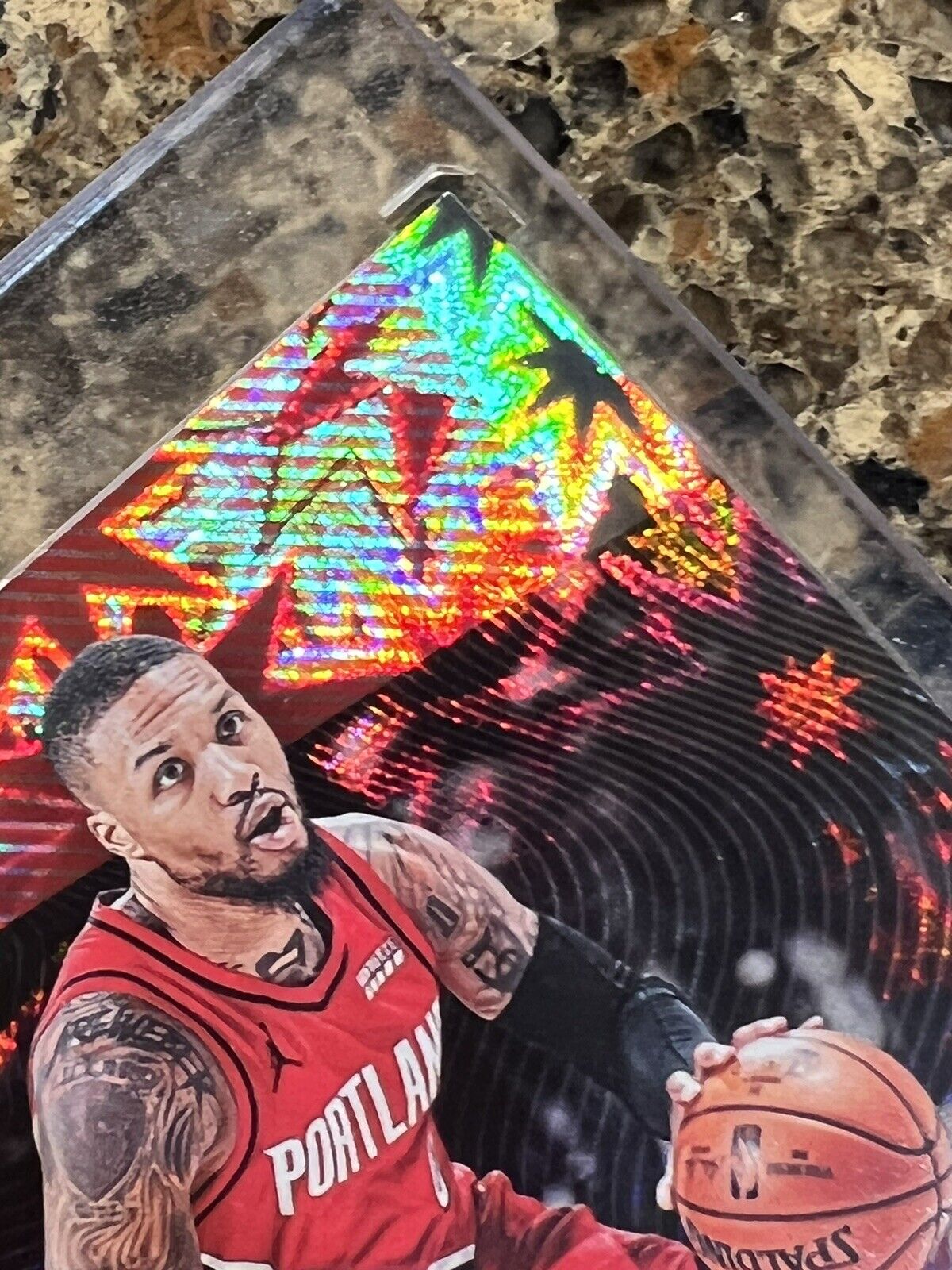 Damian Lillard 2021 Panini THE NATIONAL 18/50 KABOOM Explosion Rare Gem Mint SSP