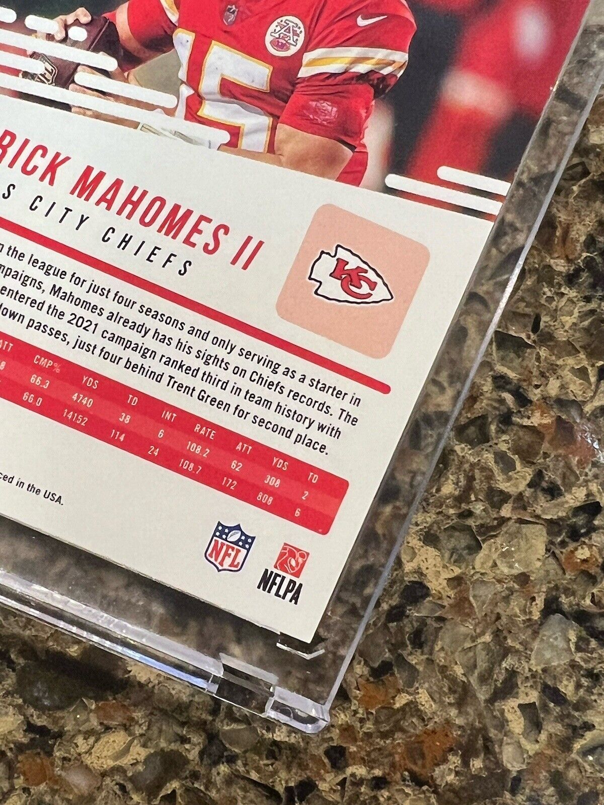 Patrick Mahomes II 2021 Panini Prestige SUNBURST Xtra Points Holo Refractor MVP