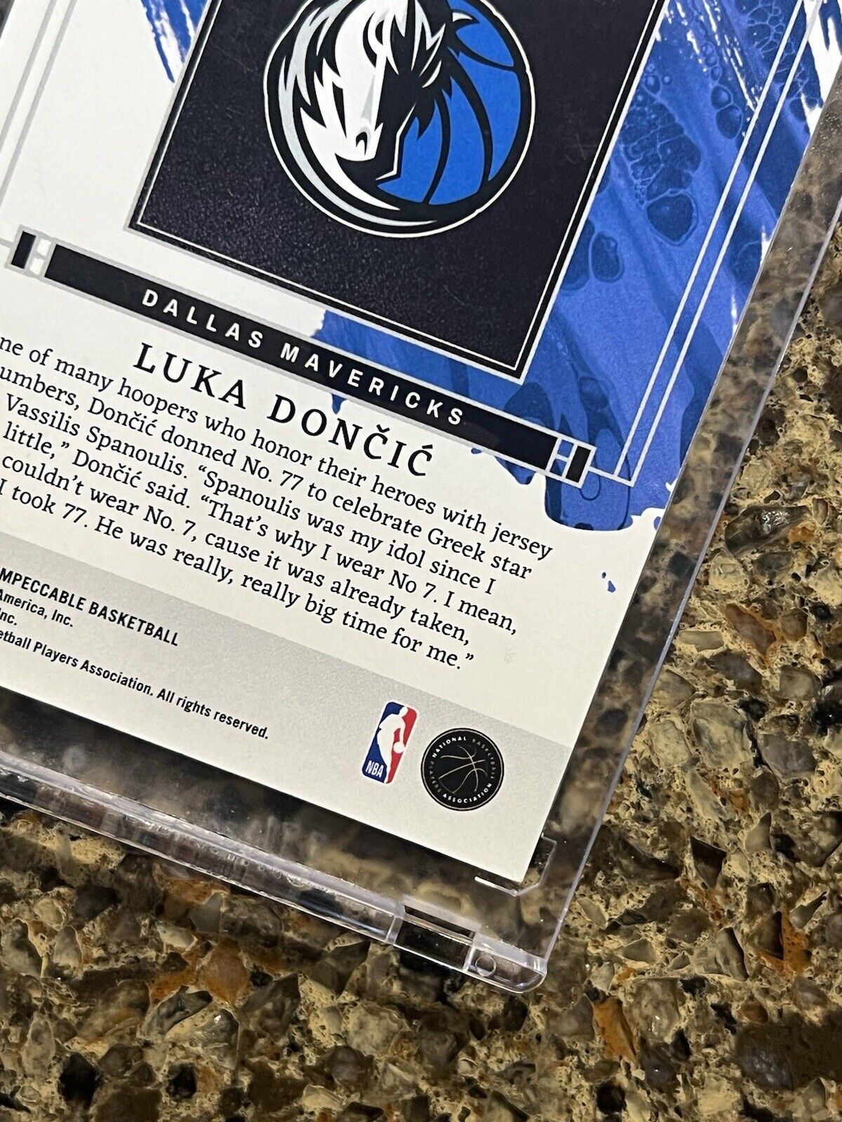 Luka Doncic 2023-24 Panini Impeccable Jersey Number #66/77 Dallas Mavericks RARE