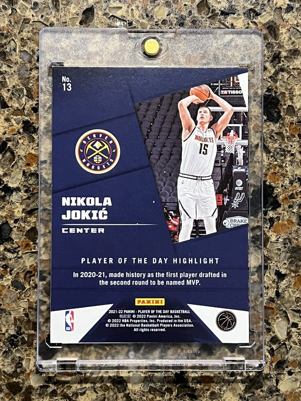 Nikola Jokic 2021 Panini Player of the Day KABOOM #98/99 Nuggets Super Rare SSP