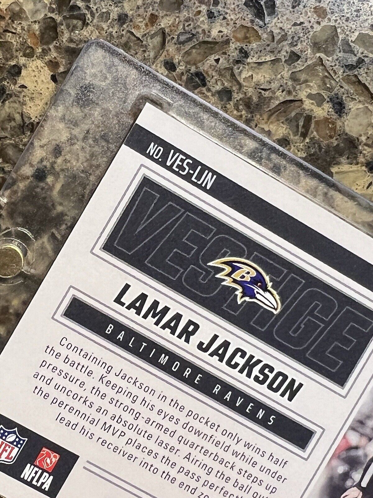 LAMAR JACKSON 2024 Panini Luminance GOLD VESTIGE RAINBOW HURRICANE SP Ravens MVP