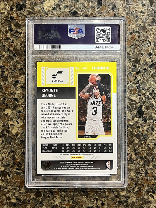 KEYONTE GEORGE 2023-24 Panini Contenders Playoff Ticket Autograph ON-CARD #66/99