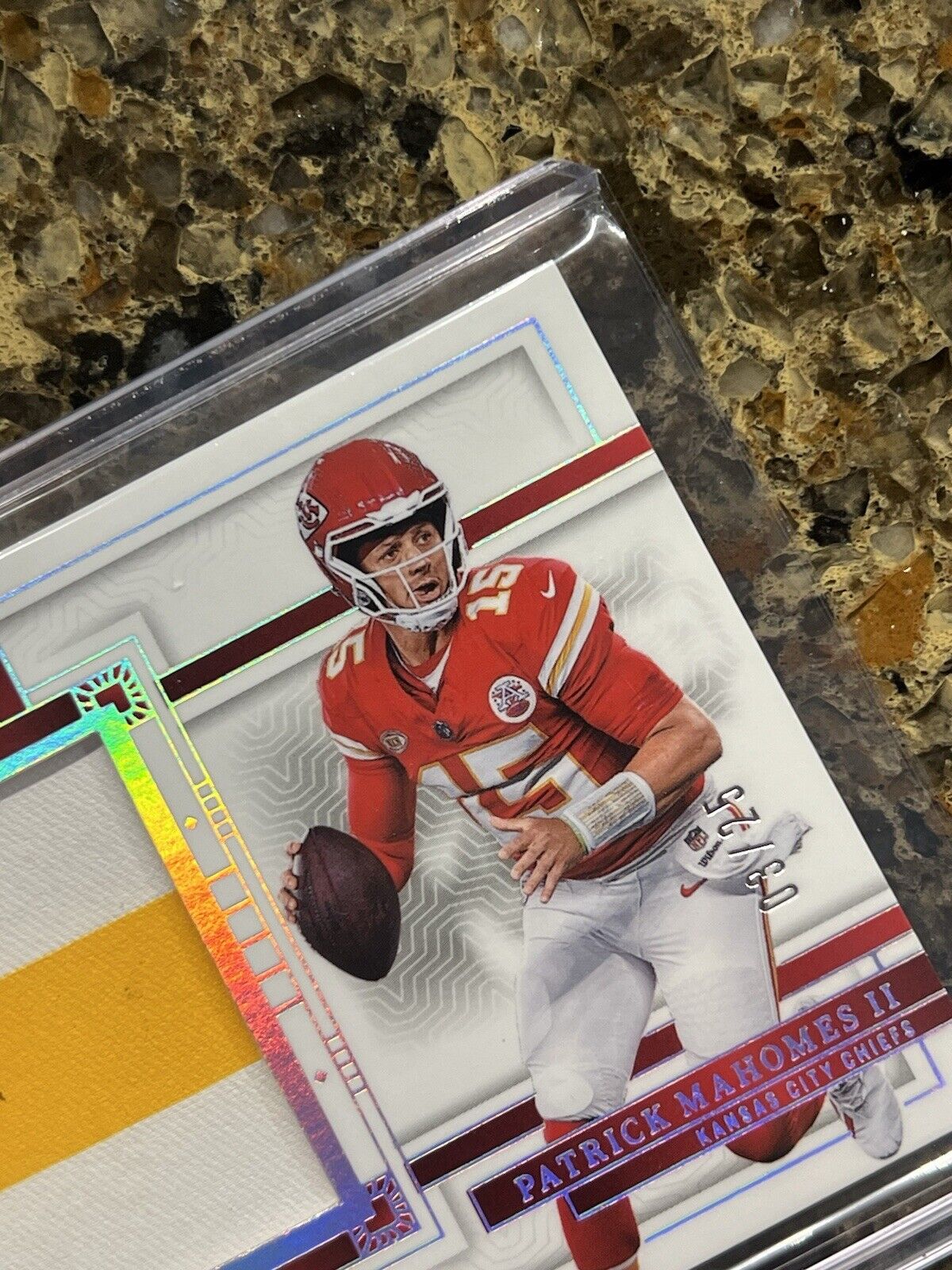 Patrick Mahomes II 2023 National Treasures Tremendous Treasures Patch #03/25 SSP