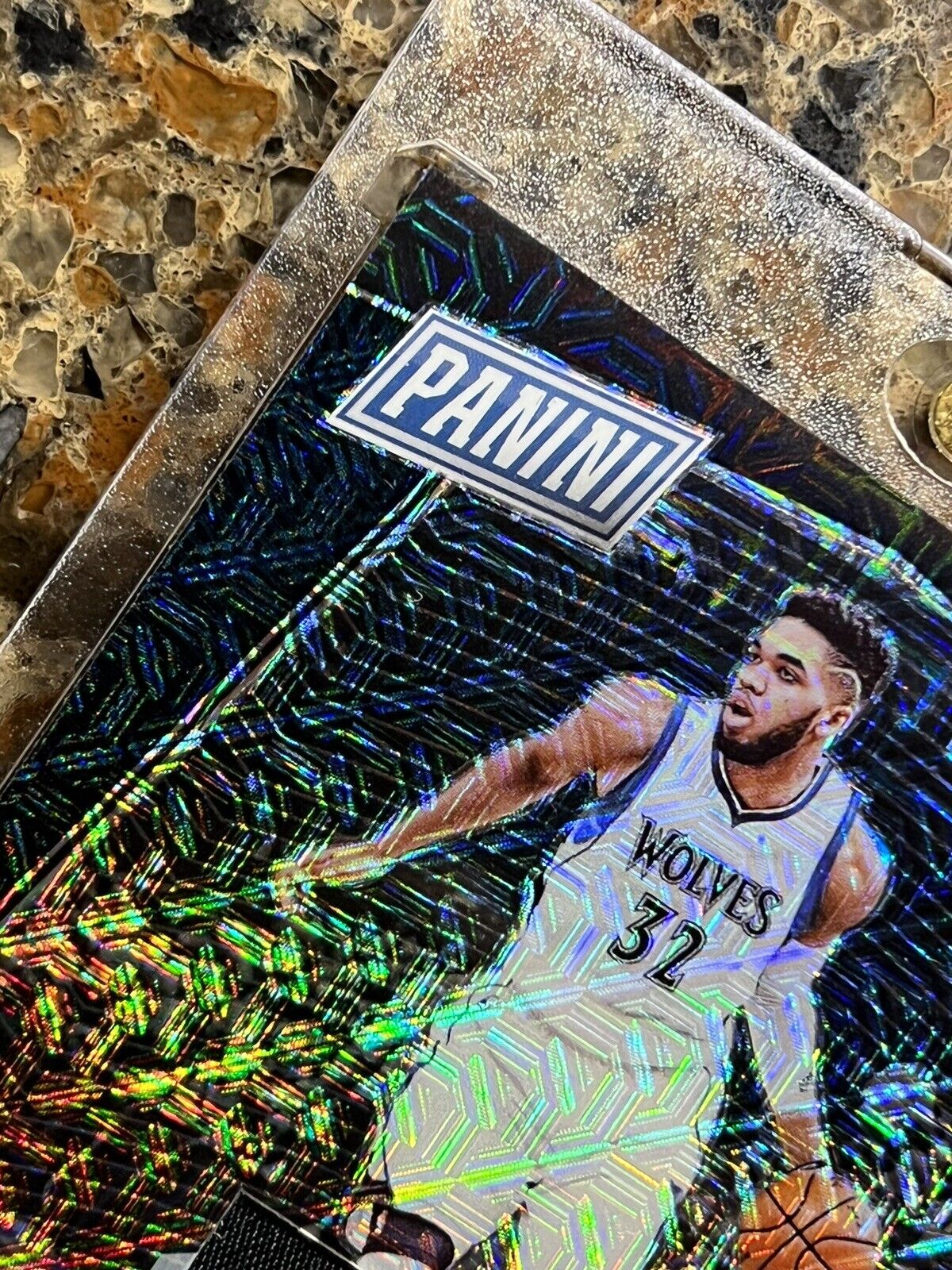 Karl-Anthony Towns 2017 Panini The National Black Prizm Laundry Tag ONE OF ONE!!