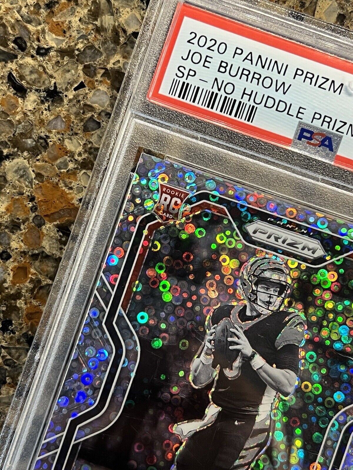 Joe Burrow RC 2020 Panini Prizm SP - No Huddle Prizm Variation PSA 9 Mint Rookie