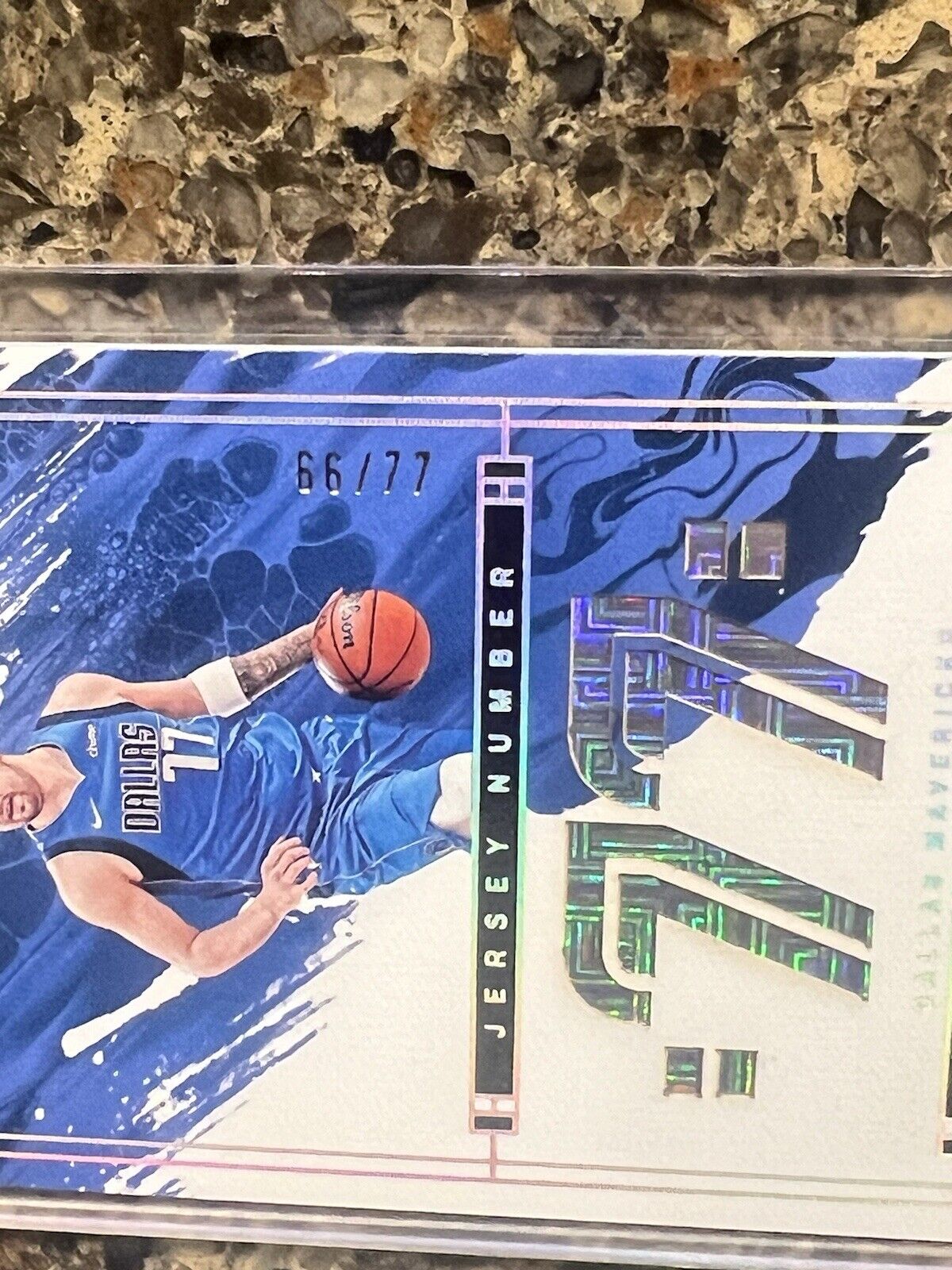 Luka Doncic 2023-24 Panini Impeccable Jersey Number #66/77 Dallas Mavericks RARE