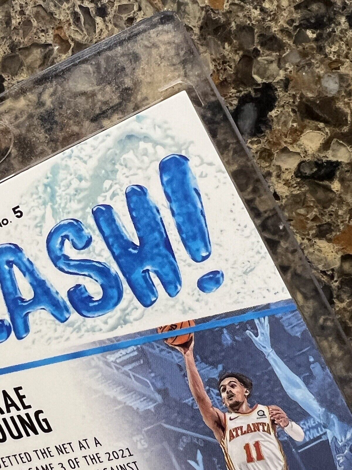 Trae Young 2021-22 Panini Donruss Optic Basketball SPLASH! Prizm Holo Gem Mint