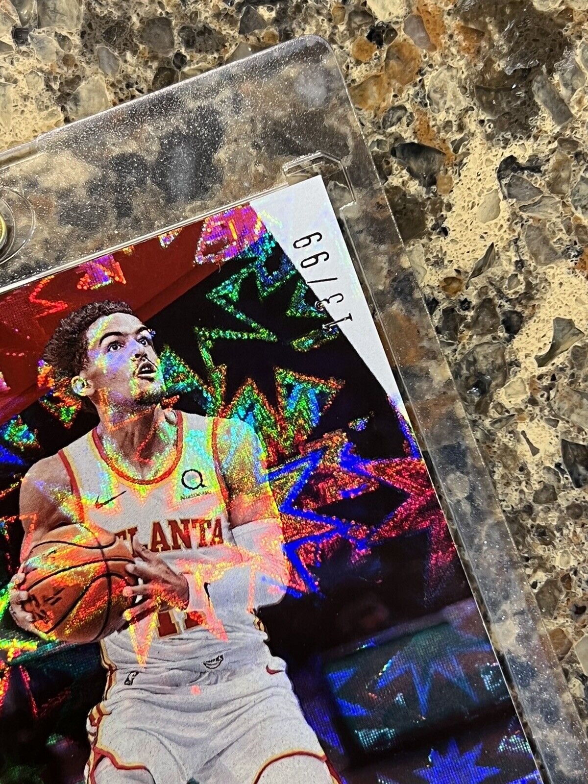 Trae Young 2021-22 Panini Player of the Day Basketball KABOOM #13/99 SSP Rare 🚀