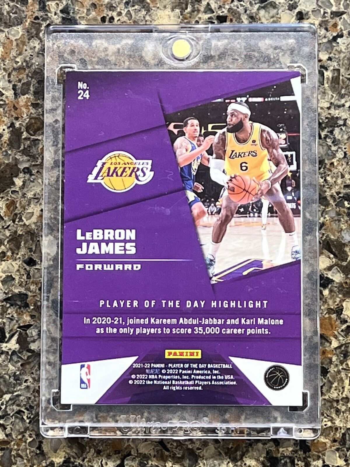 LeBron James 2021 Panini NBA Player of the Day KABOOM 49/99 Rare Lakers Mint SSP