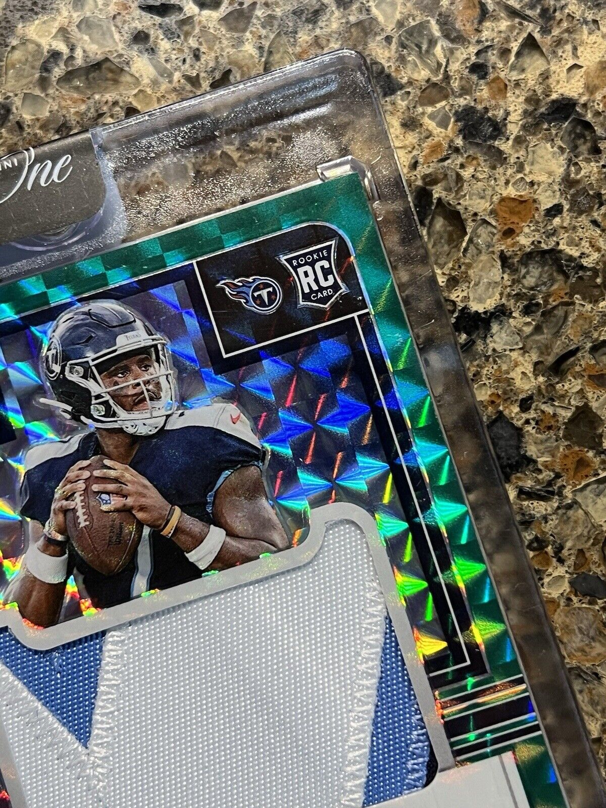 Malik Willis RC 2022 Panini One Green Precision Prizm Rookie Patch Auto #09/35