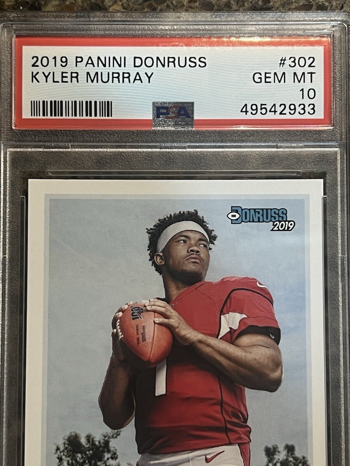 Kyler Murray RC - 2019 Panini Donruss Football Rated Rookie - GEM MINT PSA 10