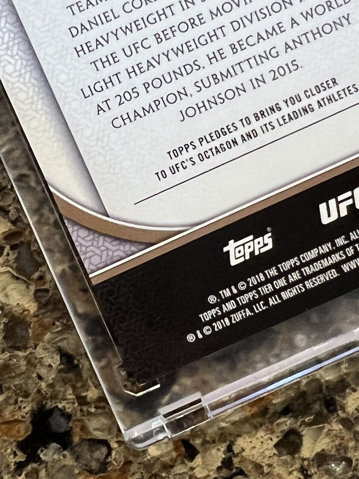 Daniel Cormier 2018 Topps UFC Tier One Pulsar Refractor 14/50 Rare Gem Mint SSP