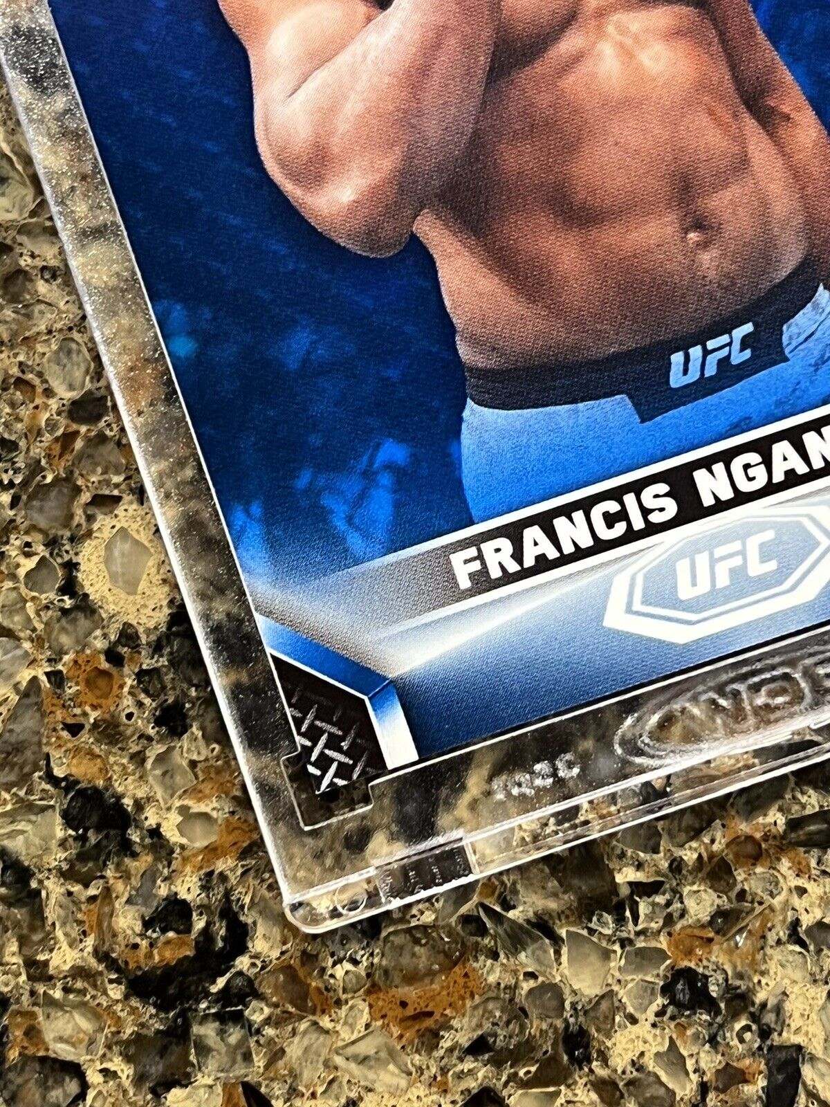 Francis Ngannou 2020 Topps UFC KNOCKOUT BLUE 64/75 SSP