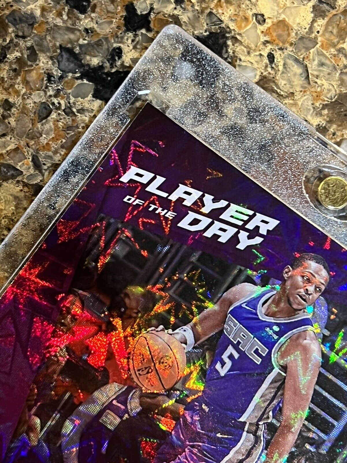 De’Aaron Fox 2021 Panini Player Of The Day KABOOM 29/99 Kings Rare Gem Mint SSP