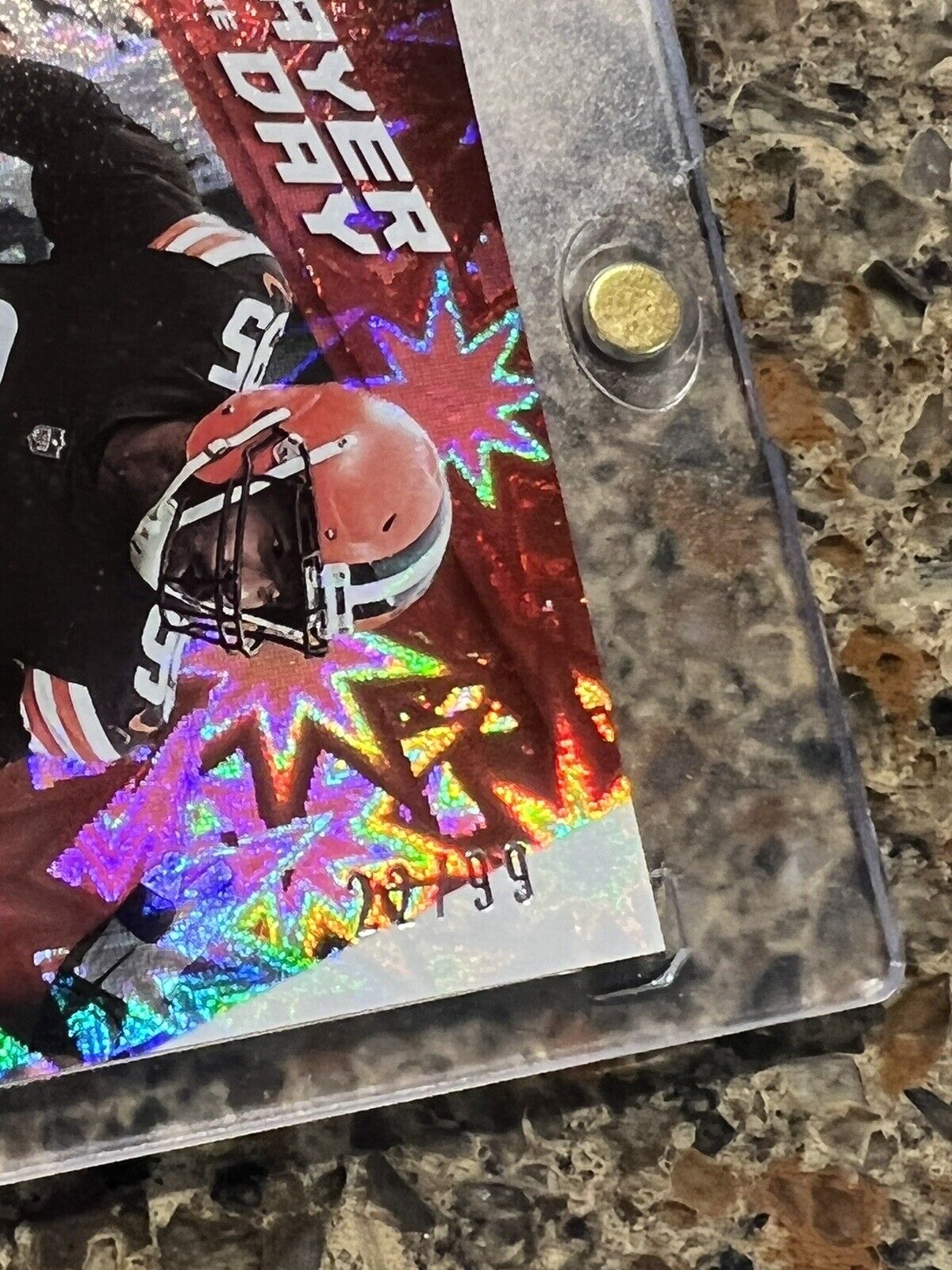 Myles Garrett 2021 Panini Player of the Day Football KABOOM #22/99 SSP Rare! 🚀