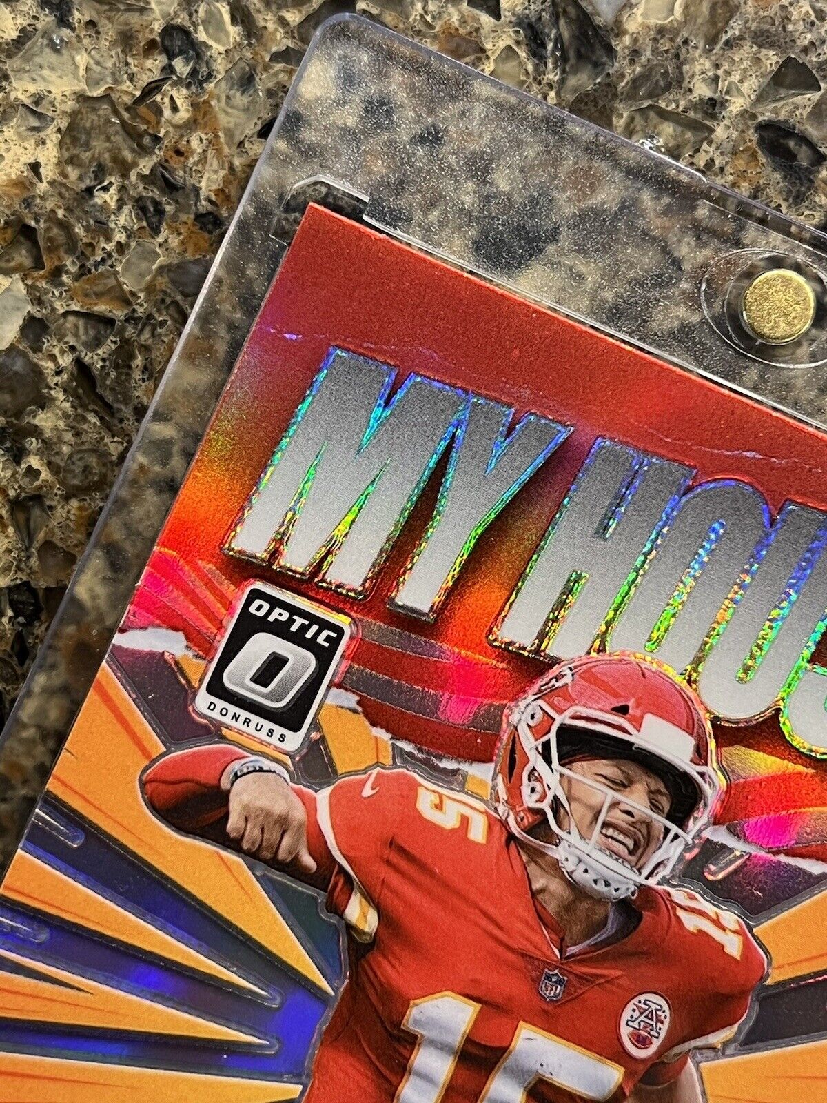 Patrick Mahomes II 2021 Panini Donruss Optic Football MY HOUSE! Prizm Refractor