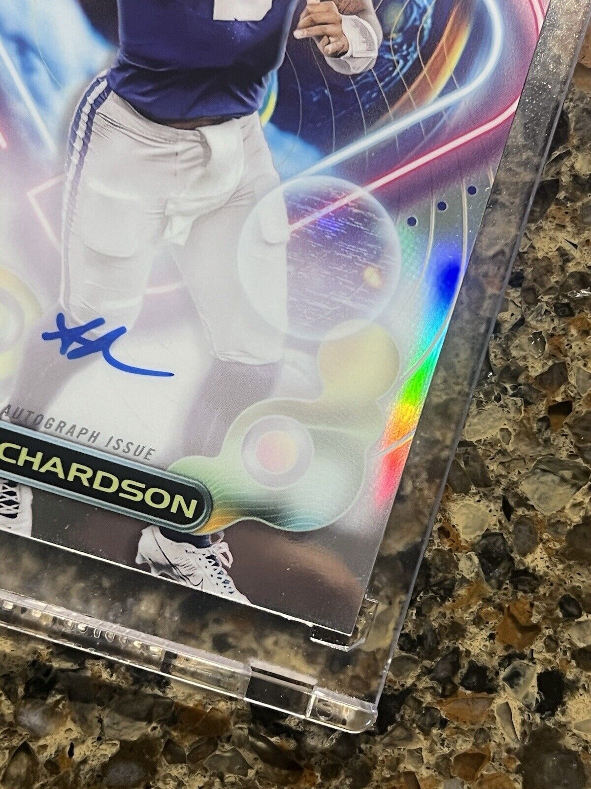 2023 TOPPS COMPOSITE ANTHONY RICHARDSON TOPPS CHROME COSMIC REFRACTOR AUTO RC