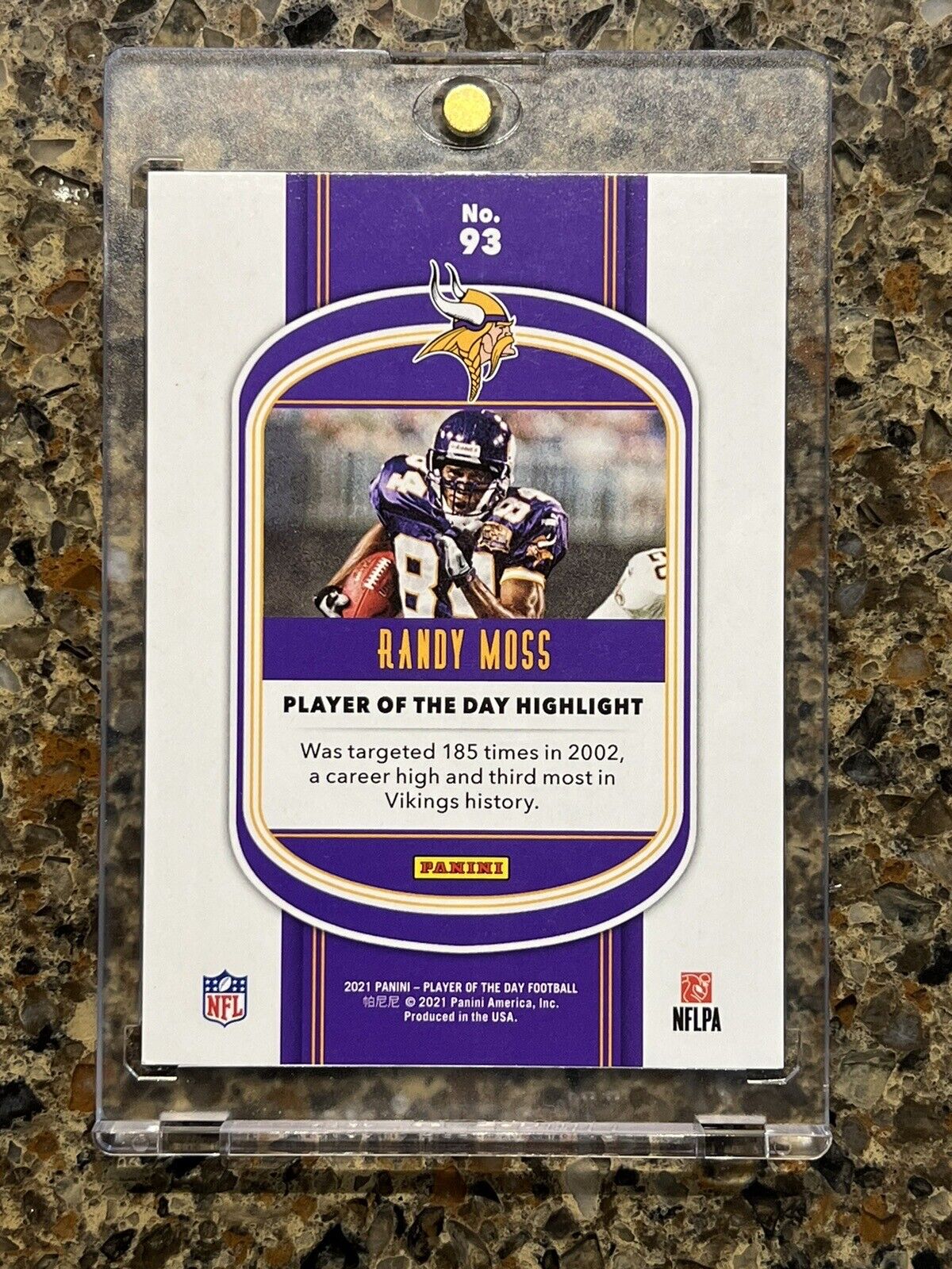 Randy Moss 2021 Panini Player of The Day HOF KABOOM 97/99 Gem Mint Rare SSP