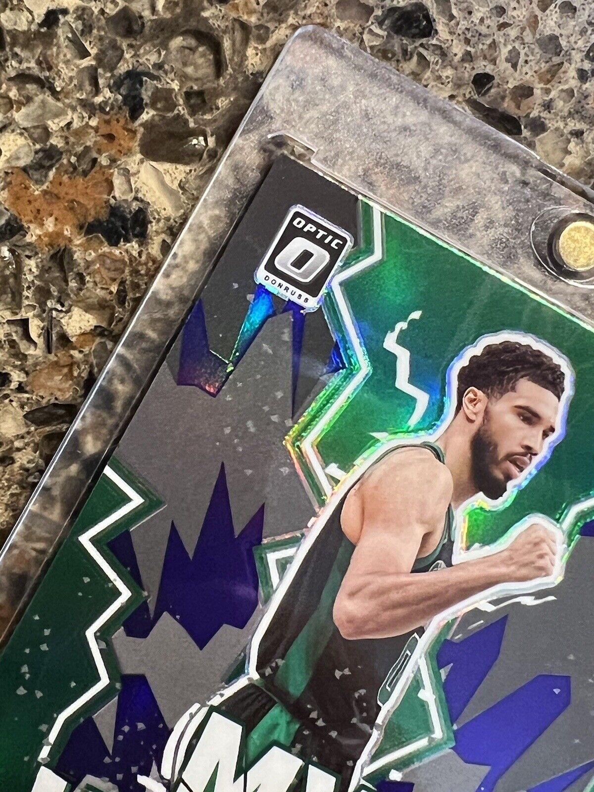 Jayson Tatum 2022-23 Panini Donruss Optic MY HOUSE Purple Prizm Rare Gem Mint