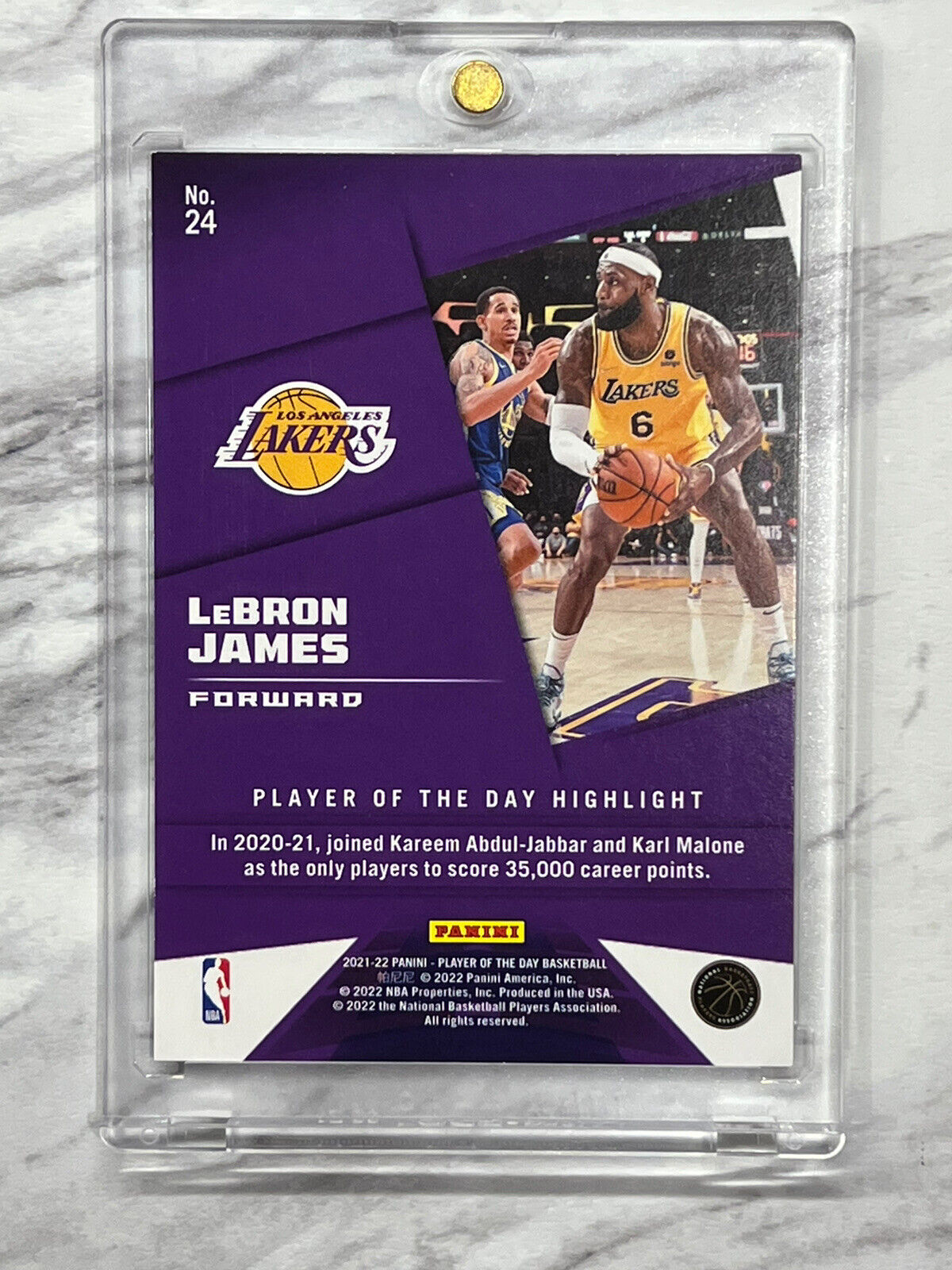 LeBron James 2021 Panini Player of the Day KABOOM #27/99 Super Rare Lakers SSP