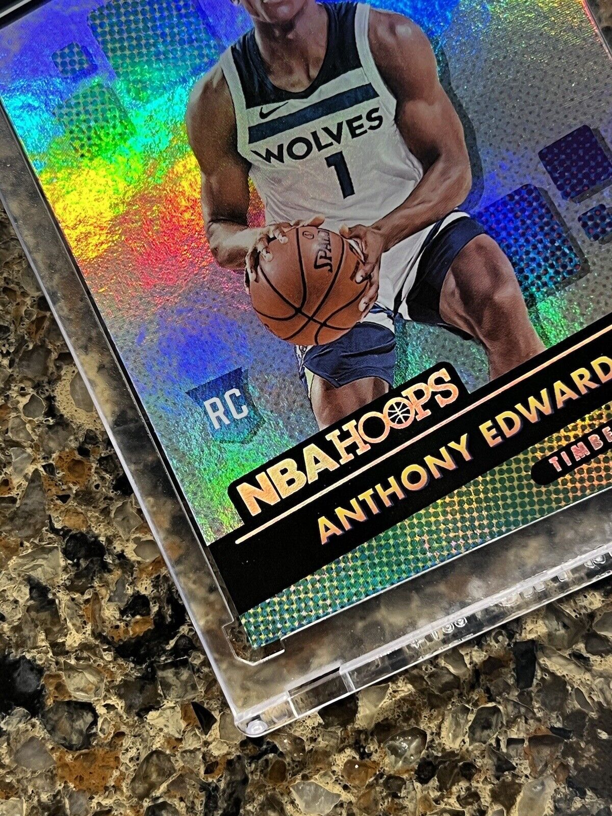 Anthony Edwards RC 2020-21 Panini NBA Hoops WE GOT NEXT Refractor Rare Gem Mint