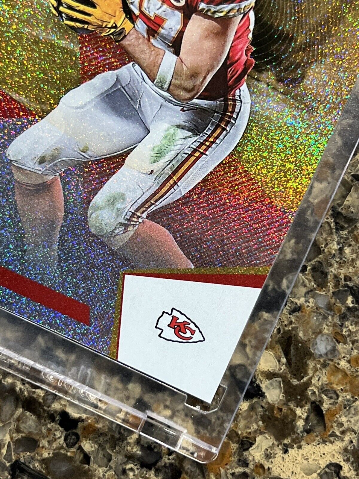 TRAVIS KELCE 2021 Panini NFL The National STARDUST 4/5 Super Rare Gem Mint SSP