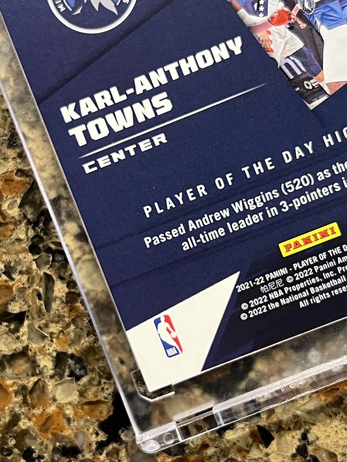 Karl-Anthony Towns - 2021-22 Panini Player of the Day KABOOM - #30/99 - RARE SSP