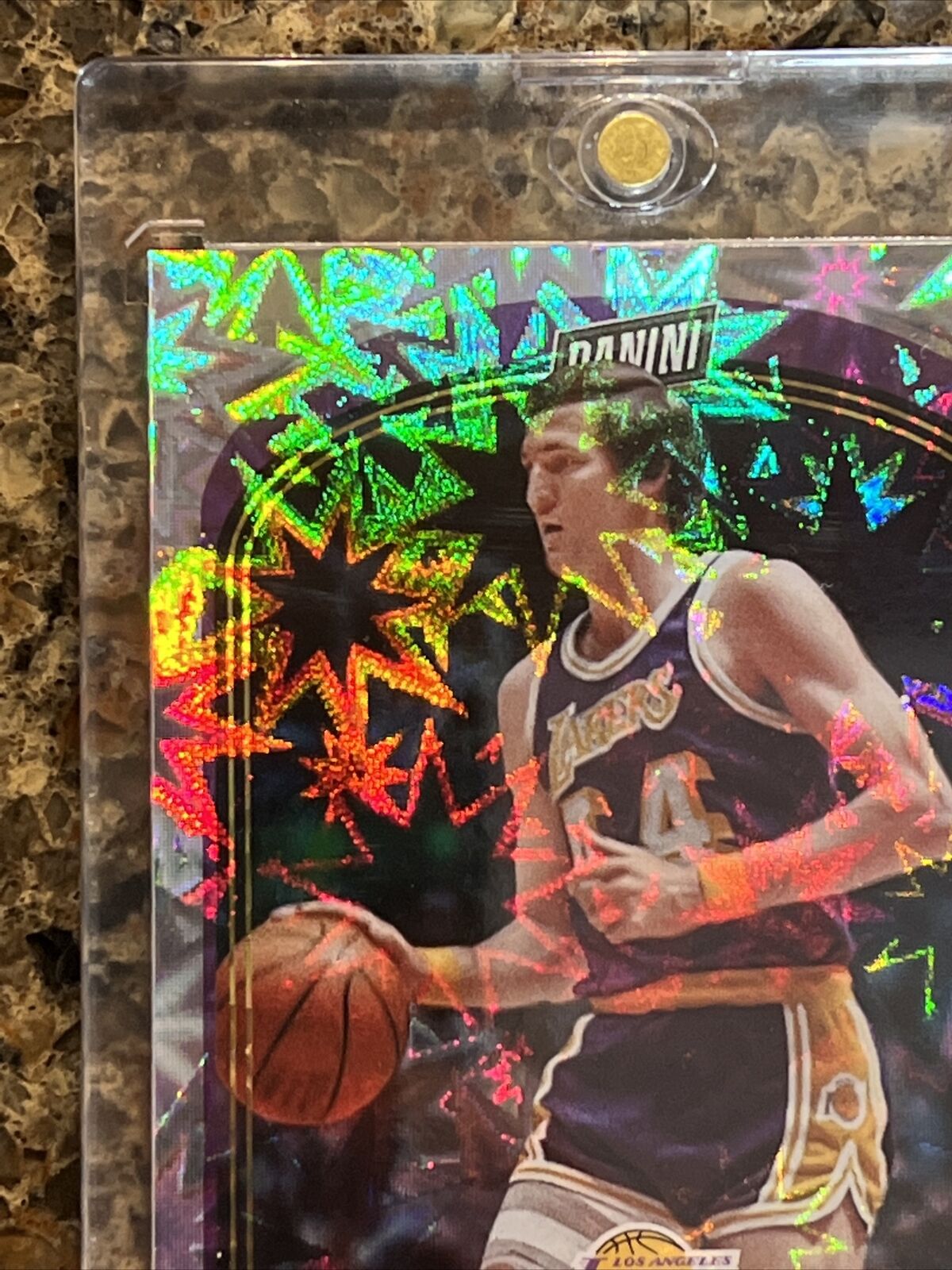 Jerry West 2021 Panini NBA Player of the Day HOF KABOOM 46/99 Rare Gem Mint SSP