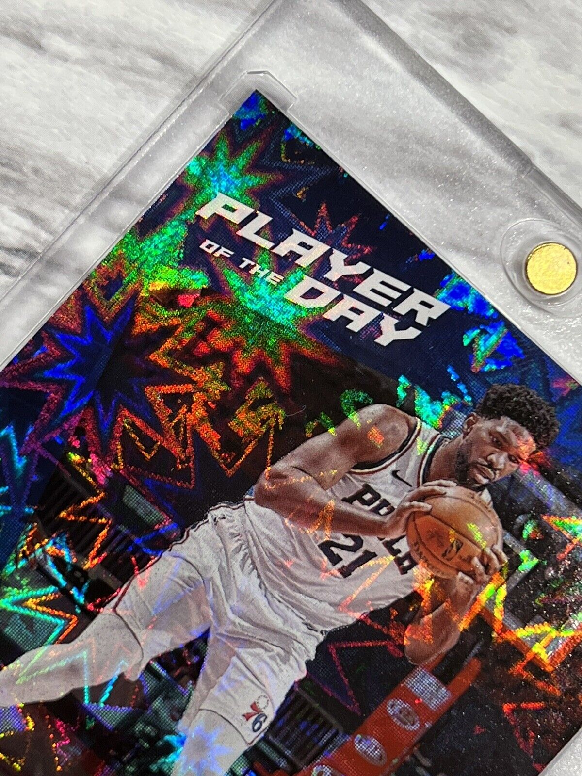 Joel Embiid 2021-22 Panini Player of the Day Basketball Kaboom 23/99 SSP Rare 🚀