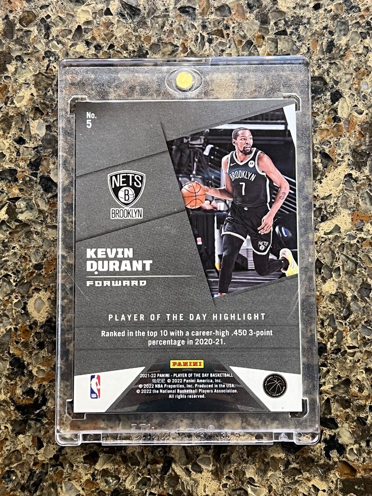 Kevin Durant 2021 Panini NBA Player of the Day KABOOM 38/99 Gem Mint RARE SSP