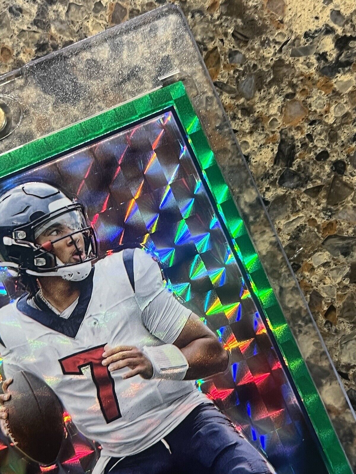 2023 Topps Chrome CJ Stroud Rookie Green Geometric Refractor #64/75 Texans (RC)