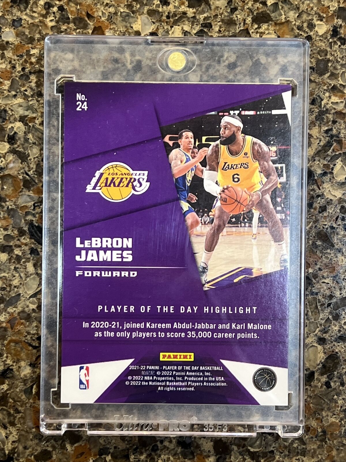 LeBron James - 2021 Panini Player of the Day Kaboom - #75/99 - Super Rare SSP