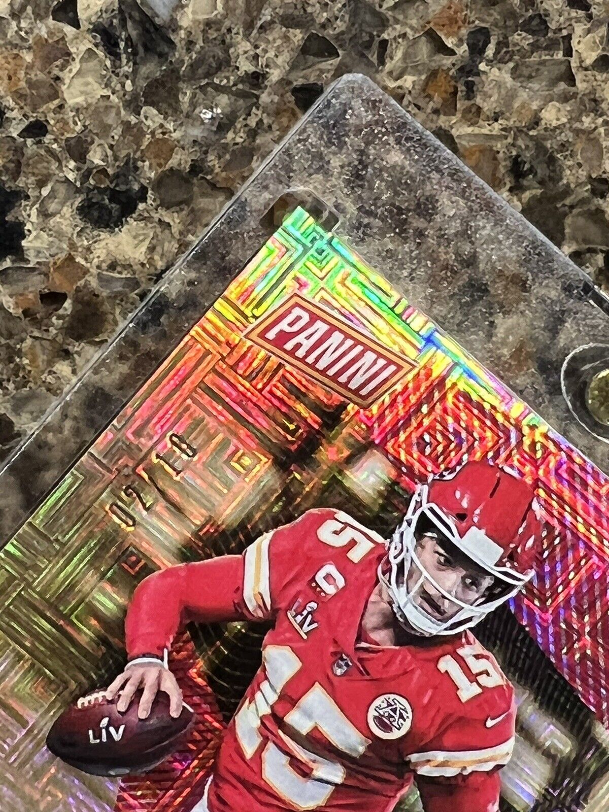 PATRICK MAHOMES 2021 PANINI THE NATIONAL ESCHER SQUARES #02/10 SSP SUPER RARE