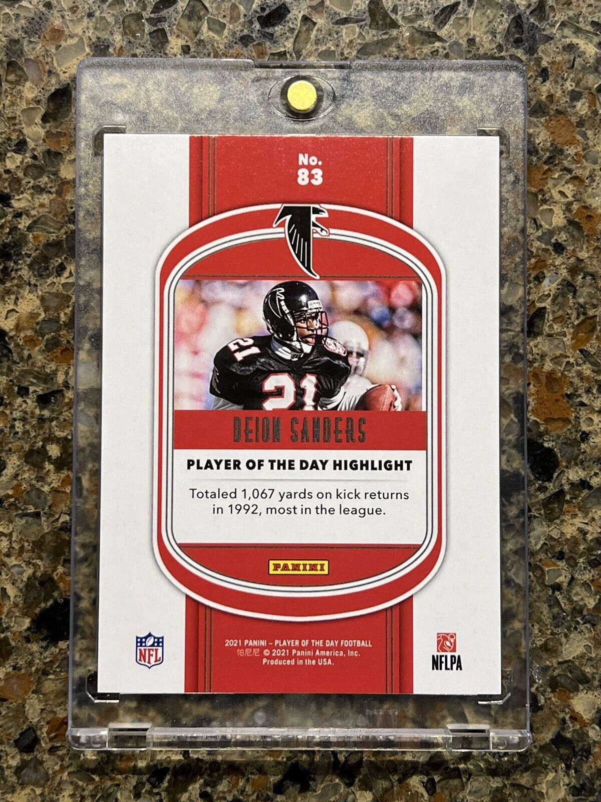 Deion Sanders 2021 Panini Player of the Day KABOOM 97/99 HOF Gem Mint Rare SSP