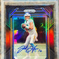 Justin Herbert 2022 Panini Chronicles Prizm Black Signature Red /99 Auto PSA 10