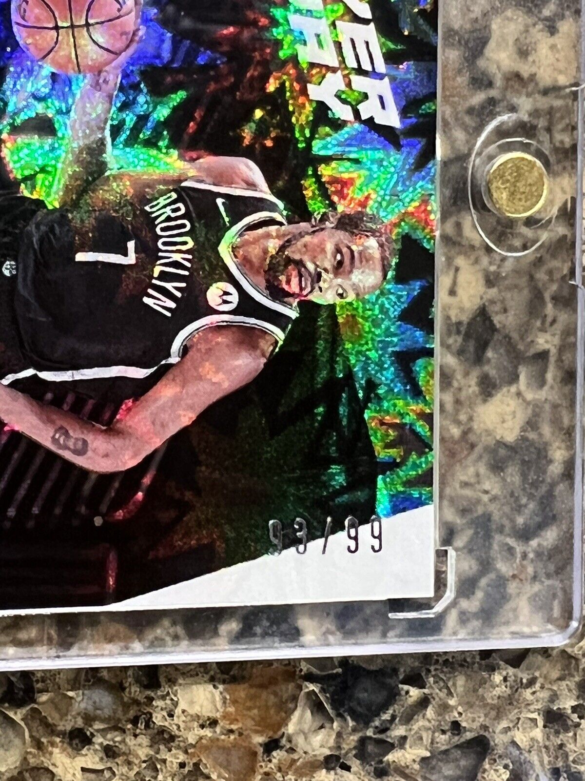 Kevin Durant 2021 Panini NBA Player of the Day KABOOM 93/99 KD Rare Gem Mint SSP