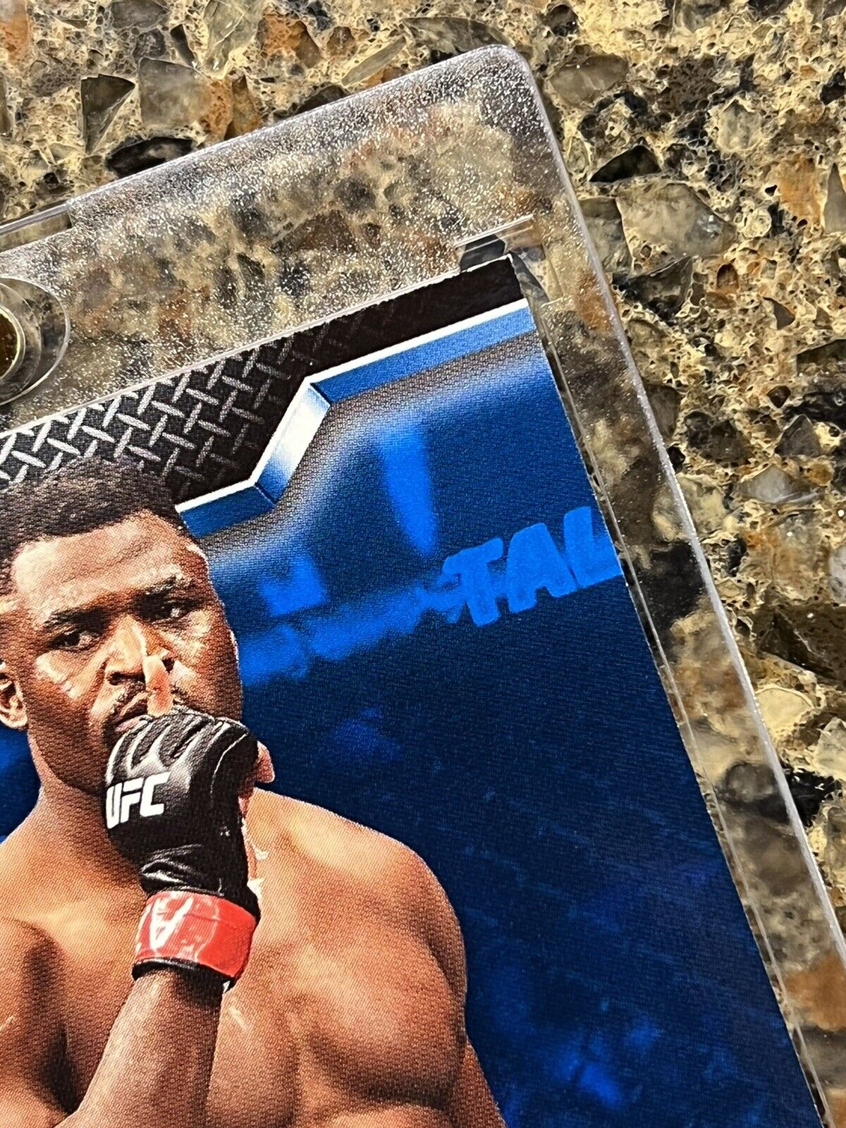 Francis Ngannou 2020 Topps UFC KNOCKOUT BLUE 64/75 SSP