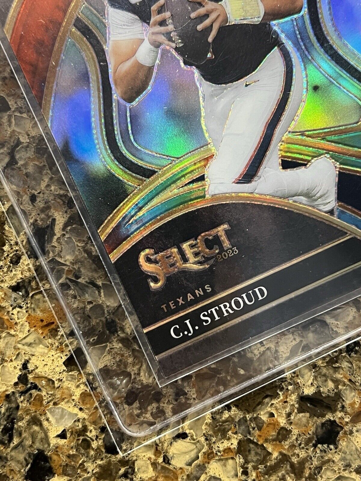 C.J. Stroud RC 2023 Panini Select Club Level Tie-Dye Prizm #17/25 Rookie RARE!!!