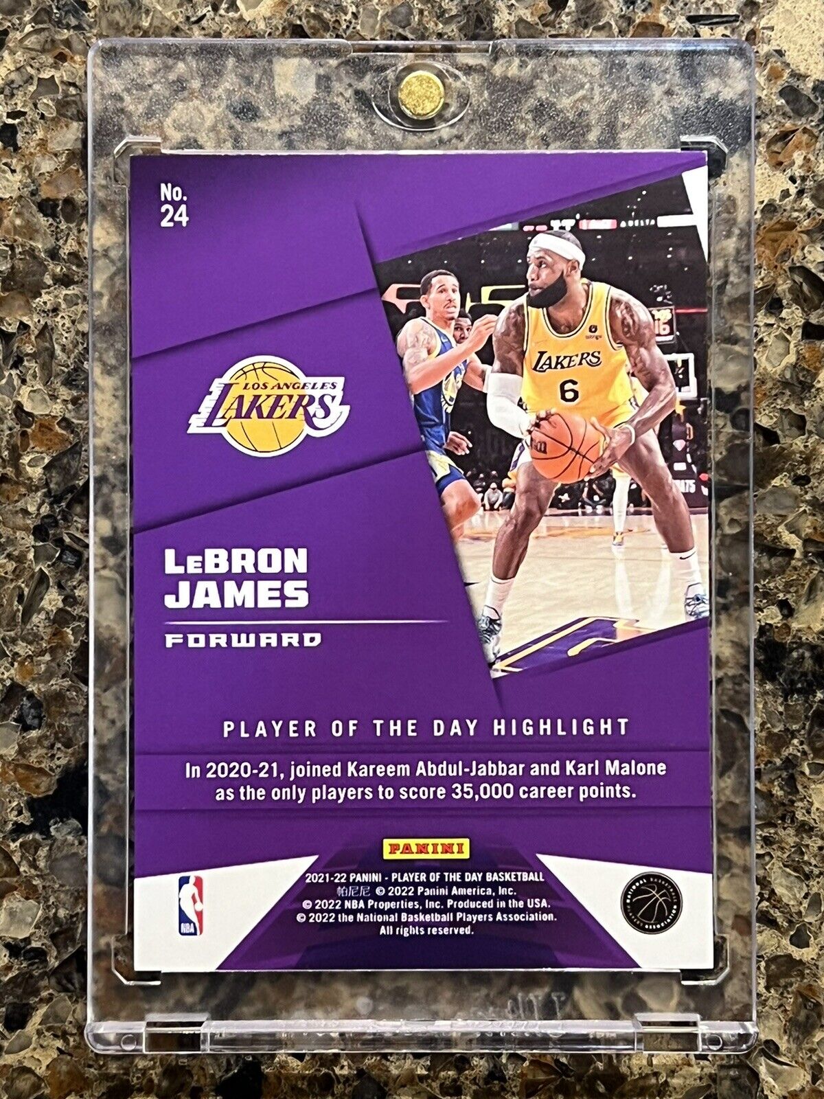 🌟 LeBron James 2021 Panini Player of the Day KABOOM - #38/99 READY TO GRADE 🌟