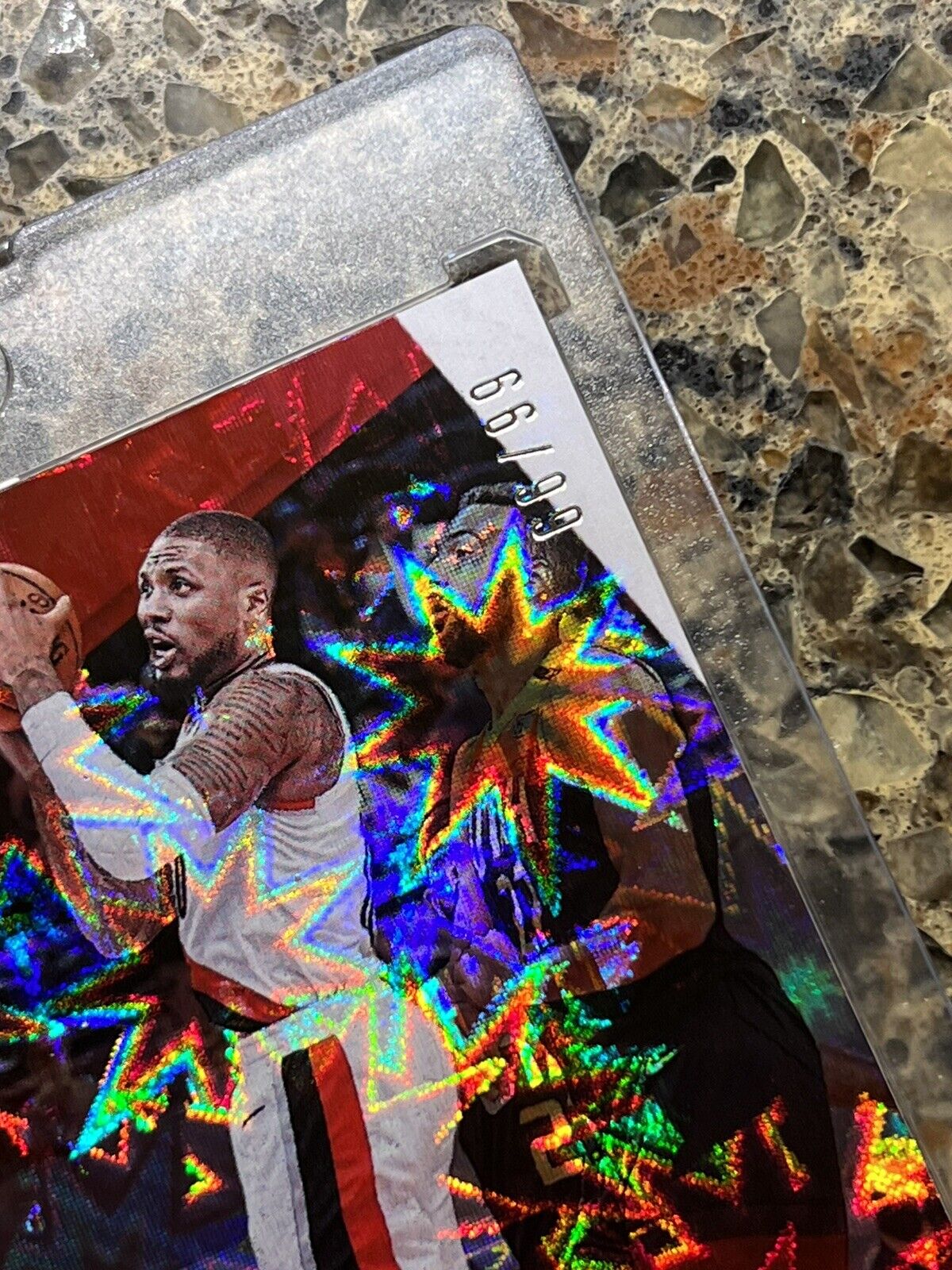 Damian Lillard 2021 Panini NBA Player of the Day KABOOM 66/99 Rare Gem Mint SSP