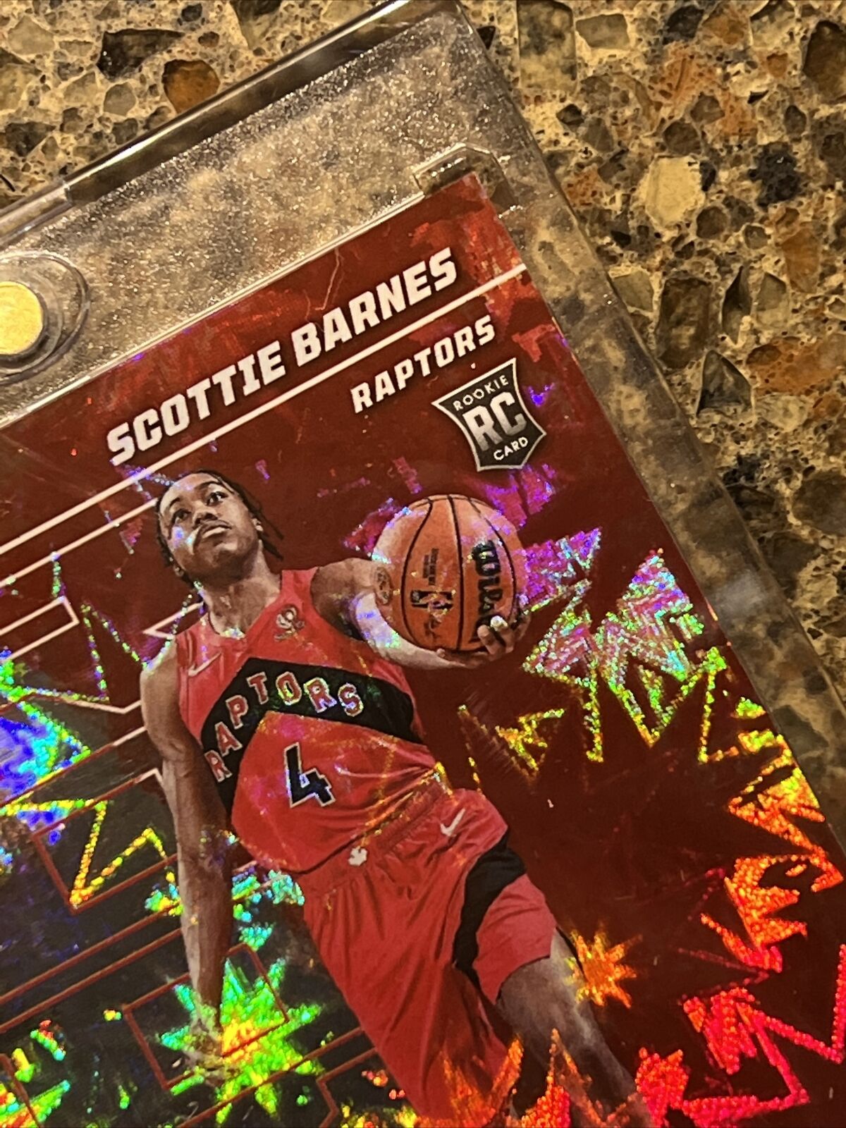 Scottie Barnes RC 2021 Panini NBA Player of the Day KABOOM 44/99 SSP Mint Rookie