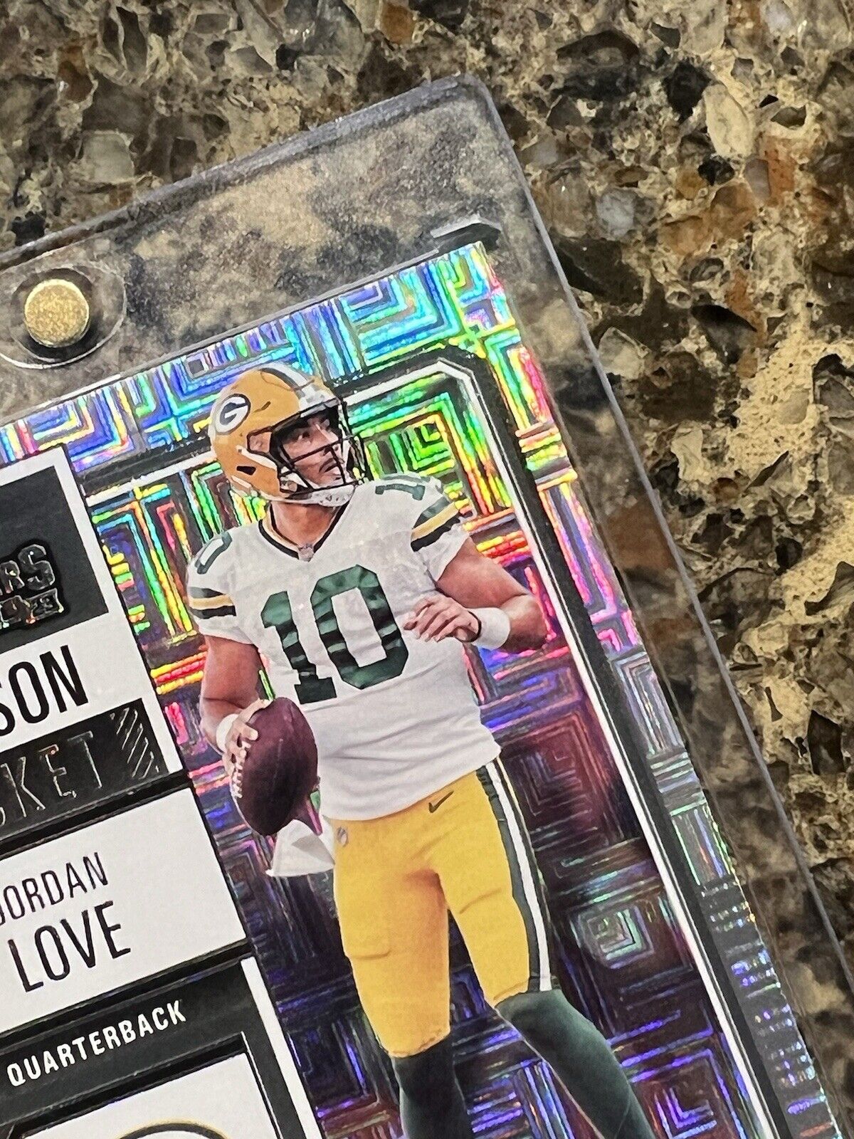 Jordan Love 2023 Panini Contenders Football Season Ticket Mojo Refractor Holo